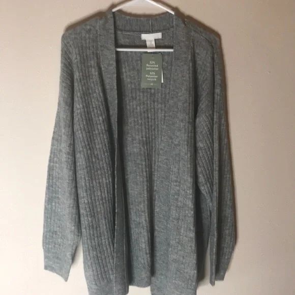 H and outlet m grey cardigan